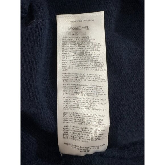 Etro Milano Herren wool Sweater Pullover sz 2XL color Navy NWT mspr $698 Italy - Picture 8 of 12